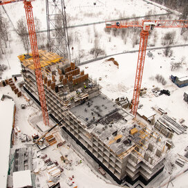Ход строительства в  «Квартал Моменты на Космонавтов» за Январь — Март 2024 года, 1