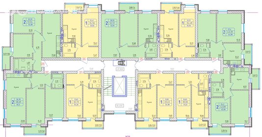 Квартира 60,3 м², 2-комнатная - изображение 1