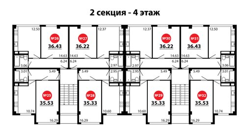 Квартира 35,3 м², 1-комнатная - изображение 2