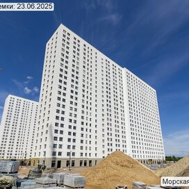 Ход строительства в ЖК «Морская миля» за Апрель — Июнь 2025 года, 1