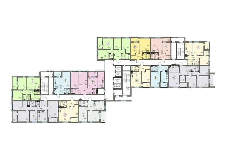 62,1 м², 2-комнатная квартира 10 500 000 ₽ - изображение 83