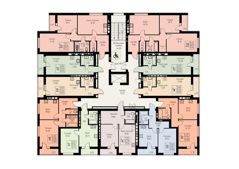 47 м², 2-комнатная квартира 2 750 000 ₽ - изображение 64