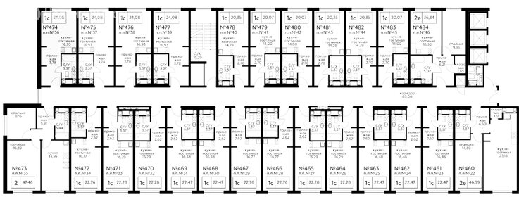 Квартира 37,7 м², 1-комнатные - изображение 2