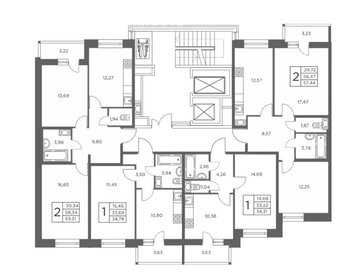 63 м², 3-комнатная квартира 14 400 000 ₽ - изображение 14