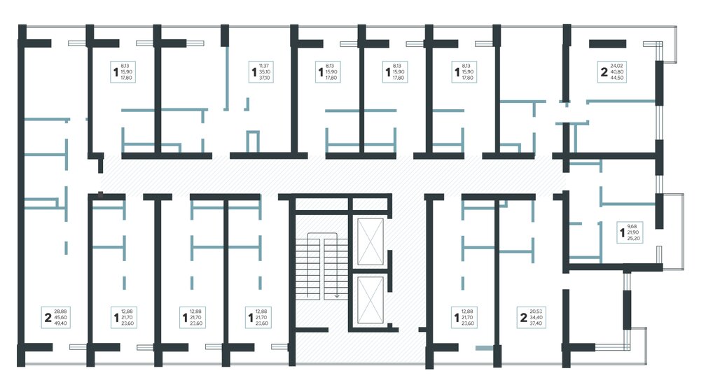 30,1 м², 1-комнатная квартира 10 500 000 ₽ - изображение 45