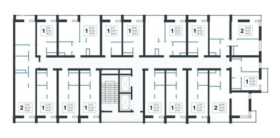 50,5 м², 2-комнатная квартира 22 007 900 ₽ - изображение 12