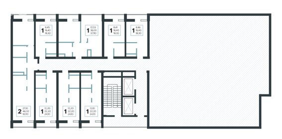 60,2 м², 2-комнатная квартира 22 490 000 ₽ - изображение 27