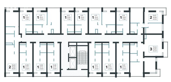 32 м², 1-комнатная квартира 18 000 000 ₽ - изображение 59