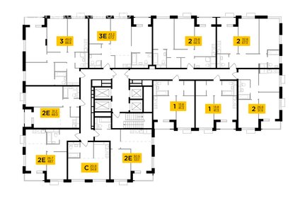 55,1 м², 3-комнатная квартира 22 585 490 ₽ - изображение 21