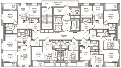 Квартира 69,5 м², 3-комнатная - изображение 2