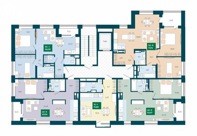 56,7 м², 2-комнатная квартира 8 800 000 ₽ - изображение 34