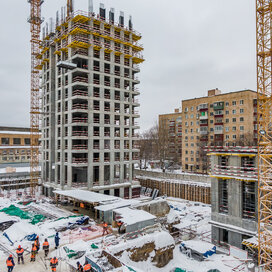 Ход строительства в ЖК «Павелецкая Сити» за Январь — Март 2022 года, 2