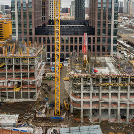 Ход строительства в ЖК «Фили Сити» за Январь — Март 2022 года, 2