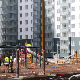 Ход строительства в жилом районе «Новое Горелово» за Январь — Март 2022 года, 3