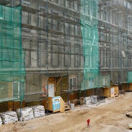 Ход строительства в ЖК «Московский, 65» за Январь — Март 2022 года, 2