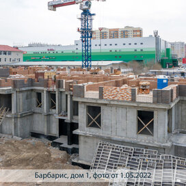 Ход строительства в семейном квартале «Барбарис» за Апрель — Июнь 2022 года, 2