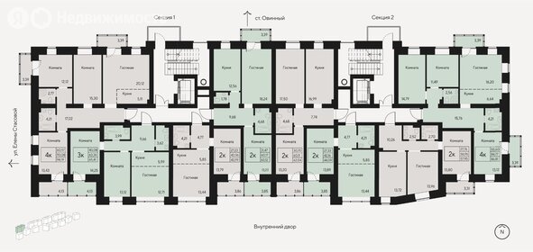 Квартира 42,3 м², 2-комнатная - изображение 2