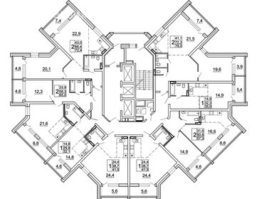 Квартира 57,2 м², 2-комнатная - изображение 2