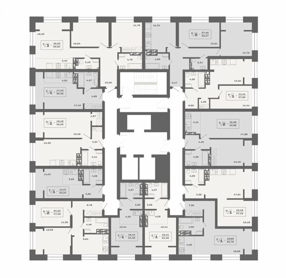 53,3 м², 2-комнатная квартира 9 400 000 ₽ - изображение 28