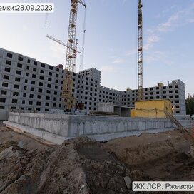 Ход строительства в ЖК «Ржевский парк» за Июль — Сентябрь 2023 года, 1