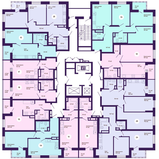 73,3 м², 4-комнатная квартира 7 900 000 ₽ - изображение 101