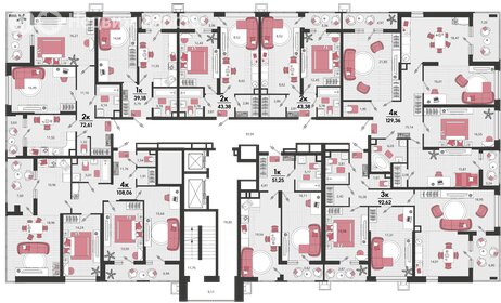 Квартира 129,4 м², 4-комнатная - изображение 2