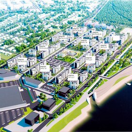 Купить 2-комнатную квартиру рядом с водоёмом в микрорайоне «Кузнецовский затон» в Уфе - изображение 1