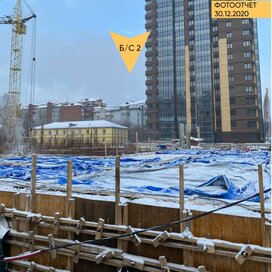 Ход строительства в ЖК «Новые горизонты на Пушкина» за Октябрь — Декабрь 2020 года, 5