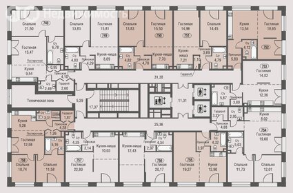 52 м², 1-комнатные апартаменты 16 200 000 ₽ - изображение 125