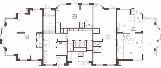 302 м², 5-комнатная квартира 175 000 000 ₽ - изображение 77