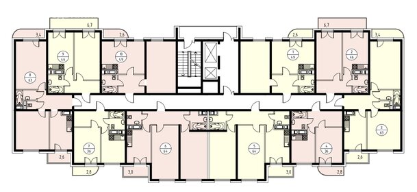 Квартира 46,1 м², 2-комнатная - изображение 1