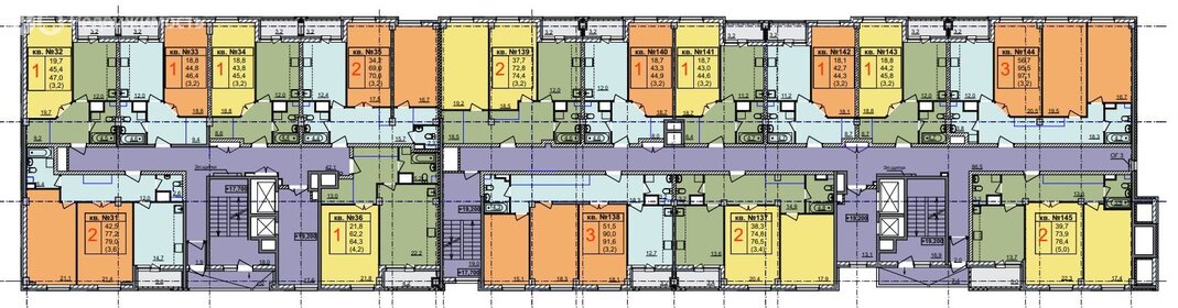 Квартира 44,3 м², 1-комнатная - изображение 1