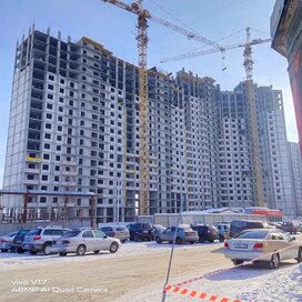 Ход строительства в ЖК «Родные берега» за Январь — Март 2022 года, 2