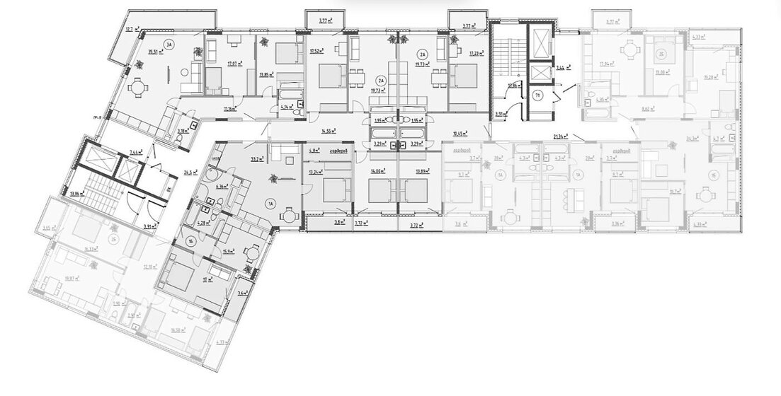 78,4 м², 2-комнатная квартира 7 100 000 ₽ - изображение 1