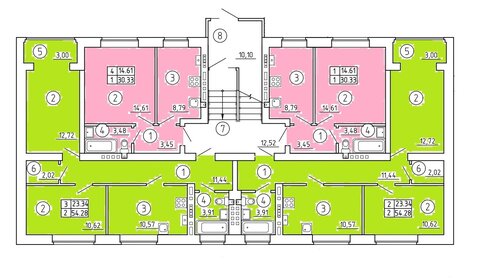Квартира 57,4 м², 2-комнатная - изображение 2