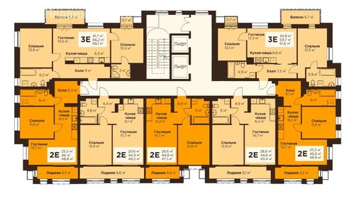 Квартира 65,6 м², 3-комнатная - изображение 1