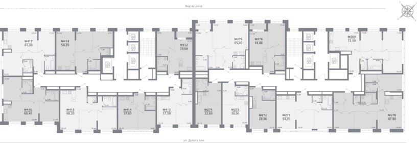 Квартира 56,7 м², 2-комнатная - изображение 2