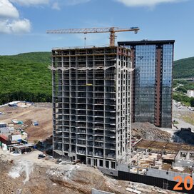 Ход строительства в Снежном парке за Апрель — Июнь 2025 года, 2