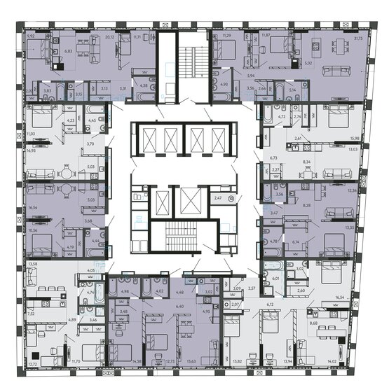 84,1 м², 3-комнатная квартира 17 975 188 ₽ - изображение 31