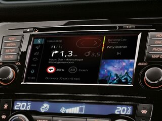 Мультимедийная система Nissan Connect 2.0 с экраном 7" и навигационной системой