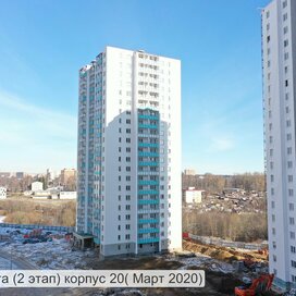 Ход строительства в ЖК «Новая Охта» за Январь — Март 2020 года, 2