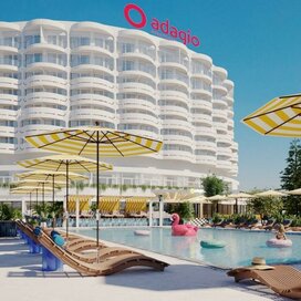 Купить квартиру - студию в монолитном доме в апарт-отеле Adagio Le Rond Sochi в Сочи - изображение 1