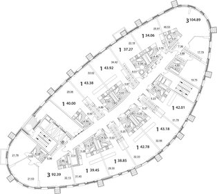 Квартира 45 м², 1-комнатные - изображение 2