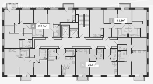 Квартира 56,9 м², 2-комнатная - изображение 3