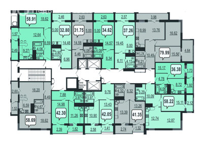 35 м², квартира-студия 5 100 000 ₽ - изображение 86