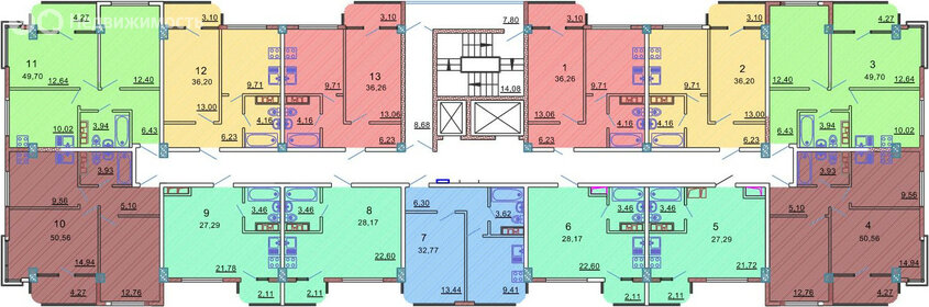 1804,5 м², офис 6 315 750 ₽ в месяц - изображение 44