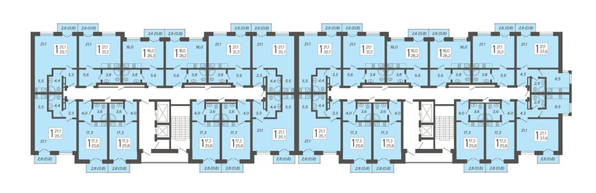 Квартира 28,2 м², 1-комнатная - изображение 1