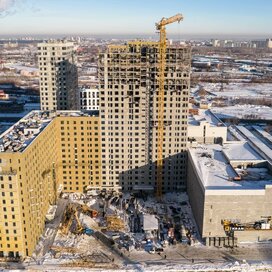 Ход строительства в ЖК «Сердце Сибири» за Январь — Март 2022 года, 2