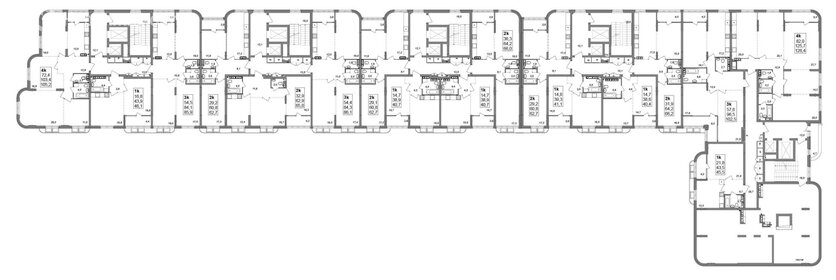 Квартира 46 м², 1-комнатная - изображение 1