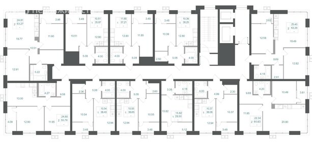 Квартира 64 м², 2-комнатная - изображение 1